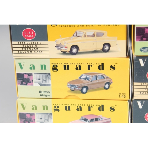 295 - VANGUARDS, 1.43 scale cars, boxed, (9).