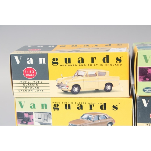 295 - VANGUARDS, 1.43 scale cars, boxed, (9).