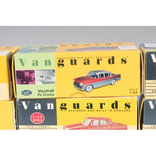 295 - VANGUARDS, 1.43 scale cars, boxed, (9).