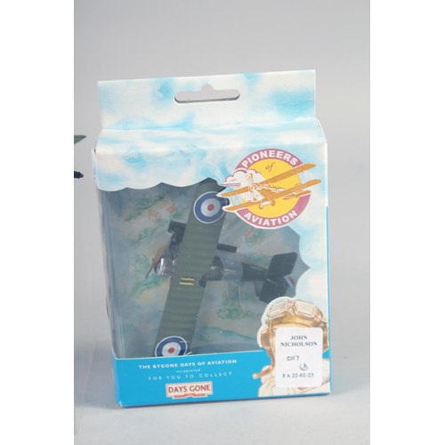 297 - CORGI, Spitfire and Hurricane Set, Pioneers of Aviation, Days Gone, LLEDO, boxed, and a Dinky plane ... 