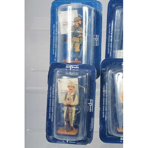 306 - DEL PRADO COLLECTION, a set of eight soldiers, in perspex (8).