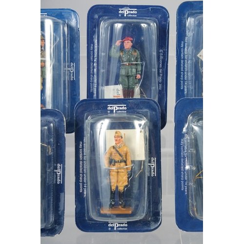 306 - DEL PRADO COLLECTION, a set of eight soldiers, in perspex (8).