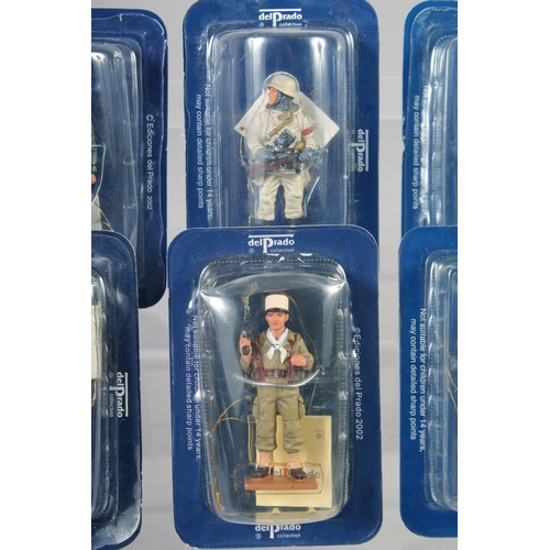 306 - DEL PRADO COLLECTION, a set of eight soldiers, in perspex (8).