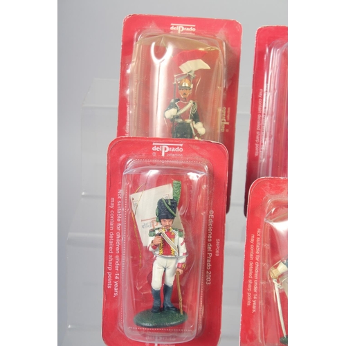 307 - DEL PRADO COLLECTION, a set of eight soldiers, in perspex (8).