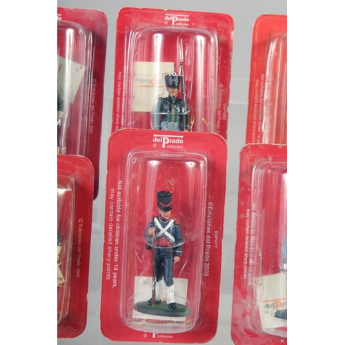 307 - DEL PRADO COLLECTION, a set of eight soldiers, in perspex (8).