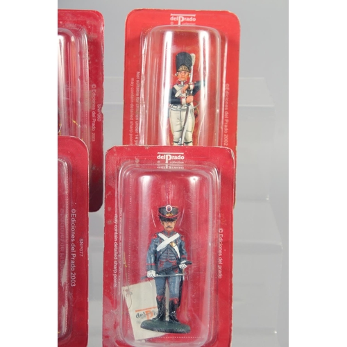 307 - DEL PRADO COLLECTION, a set of eight soldiers, in perspex (8).