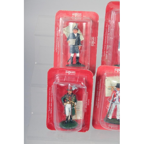 308 - DEL PRADO COLLECTION, a set of eight soldiers, in perspex (8).