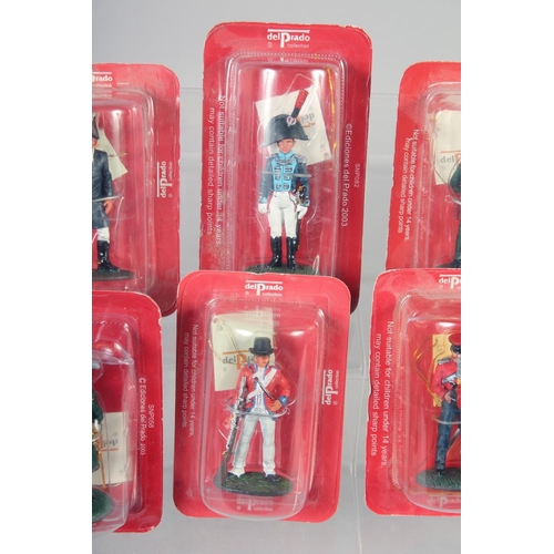 308 - DEL PRADO COLLECTION, a set of eight soldiers, in perspex (8).