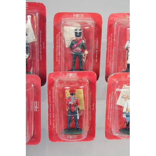 308 - DEL PRADO COLLECTION, a set of eight soldiers, in perspex (8).