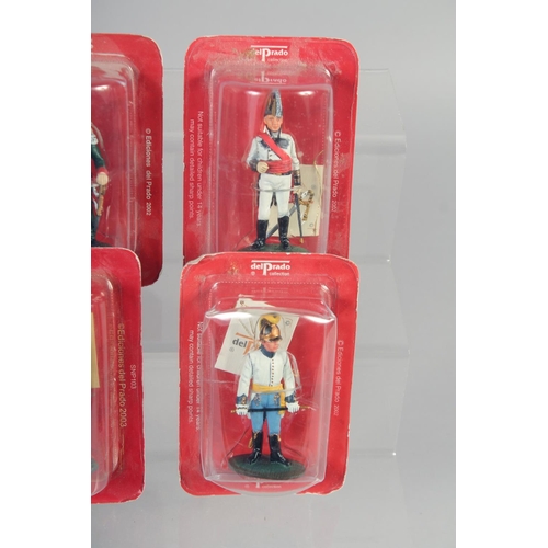 308 - DEL PRADO COLLECTION, a set of eight soldiers, in perspex (8).