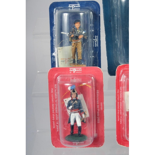 309 - DEL PRADO COLLECTION, a set of eight soldiers, in perspex (8).