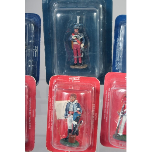 309 - DEL PRADO COLLECTION, a set of eight soldiers, in perspex (8).