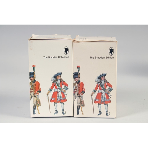 315 - THE STADDEN COLLECTION, solid pewter painted soldiers, boxed, (2).