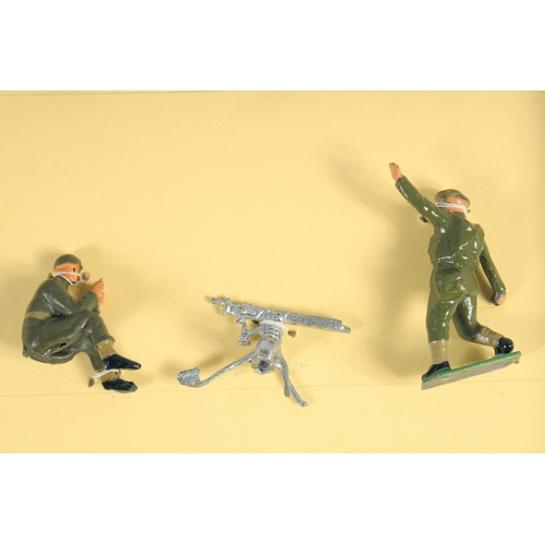 326 - W. BRITAIN, First World War, Eight Die Cast Figures with Machine Guns, (8).