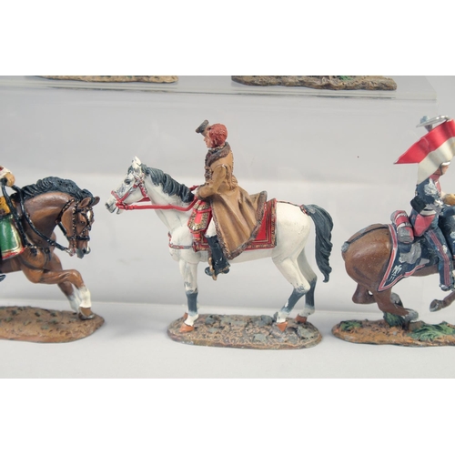 369 - SIX VARIOUS DEL PRADO SOLDIERS, on horseback, 3.5