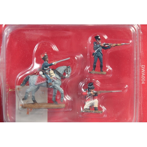 370 - A COLLECTION OF TEN DEL PRADO SOLDIERS, in a Perspex case.