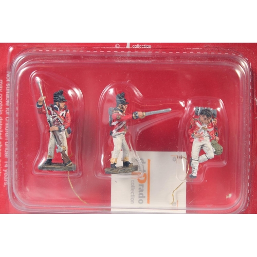 370 - A COLLECTION OF TEN DEL PRADO SOLDIERS, in a Perspex case.