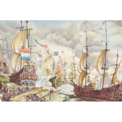 373 - SPODE MARITIME ENGLAND PLATE, no.3, The Four Days Battle, June, 1666, no. 727, boxed.