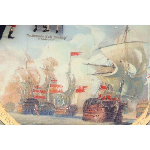 378 - WANBURY MINT, The Battle of Copenhagen 1801, and Cape St. Vincent, pair of plates, 8