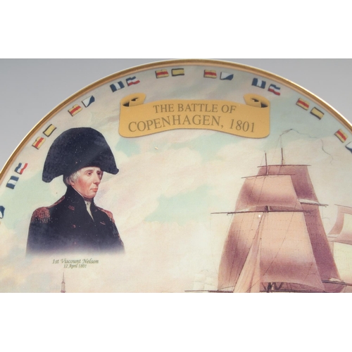 378 - WANBURY MINT, The Battle of Copenhagen 1801, and Cape St. Vincent, pair of plates, 8