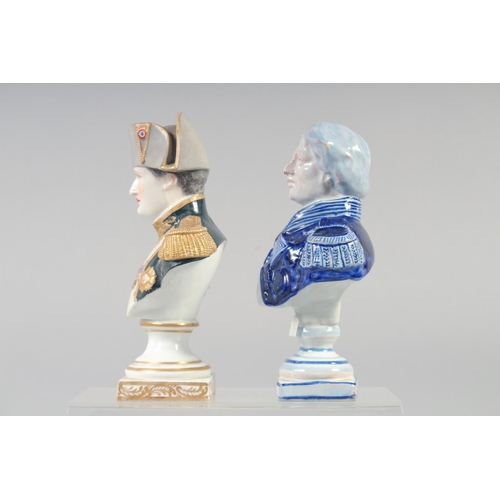 383 - TWO PORCELAIN BUSTS OF NAPOLEON, 7