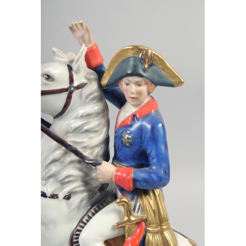 395 - GERALD PORCELAIN NAPOLEON ON HORSEBACK, 10