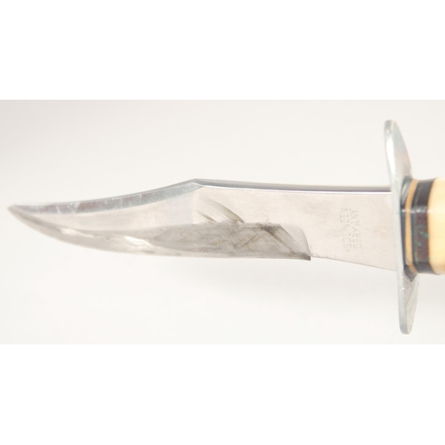 40 - A SOLINGEN GERMANY KNIFE, with antler handle, 9