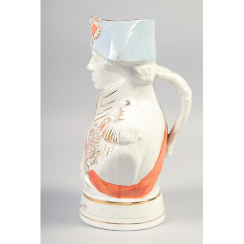 403 - A CONTINENTAL POTTERY JUG 