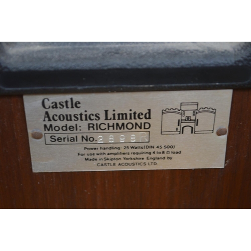 105 - A micro cd unit and a pair of Castle Acoustics Limited Richmond model speakers.