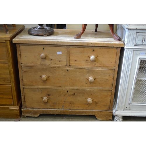 156 - A small pine chest of drawers.