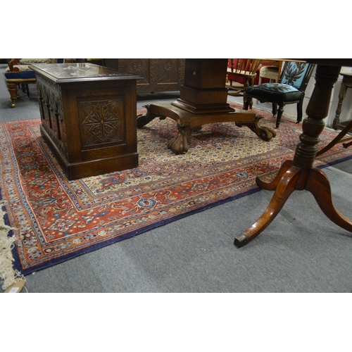 299 - A good Persian carpet, cream ground with all over floral decoration 9' 6