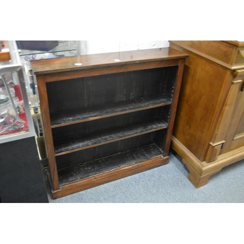 312 - A 19th century rosewood small open bookcase.