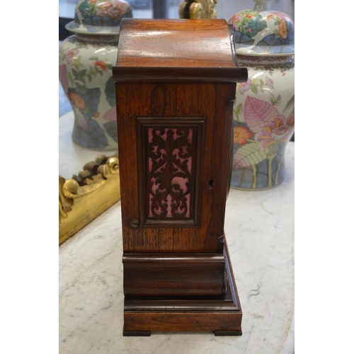 352 - A good early 19th century rosewood bracket clock.