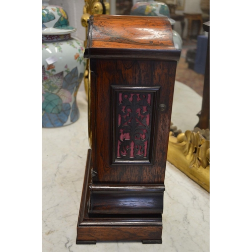 352 - A good early 19th century rosewood bracket clock.