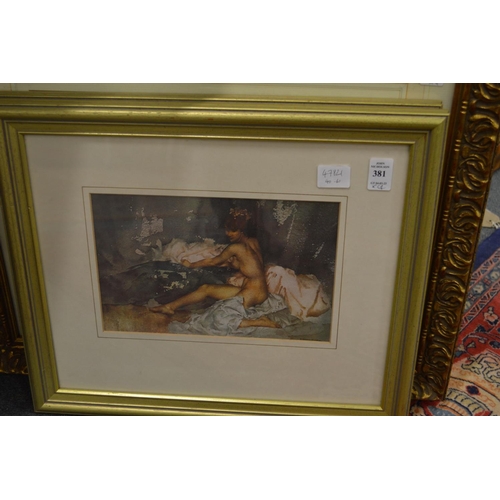 381 - William Russell Flint, four various prints.