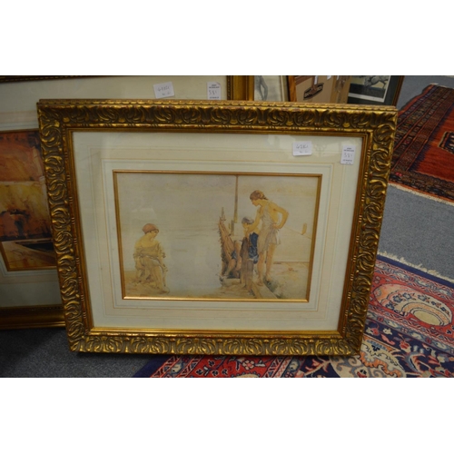 381 - William Russell Flint, four various prints.