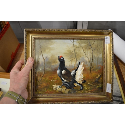 392 - Archibald Thorburn, partridge in flight, pencil signed print together with five other paintings and ... 