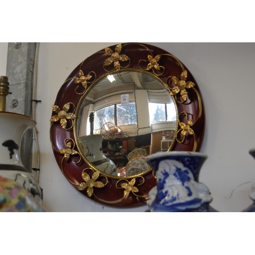 40 - Decorative circular mirror.