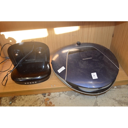 46 - A Panasonic robot vacuum cleaner.