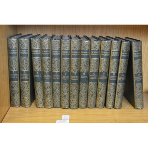 47 - The works of Shakespeare volumes 2-14.