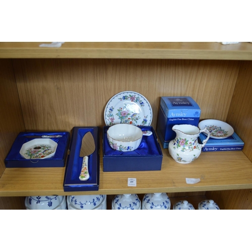 49 - Aynsley and other collectable china.