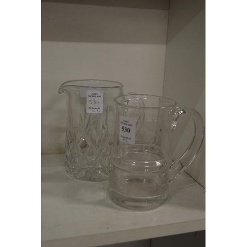 530 - Thomas Goode and Co Limited, an engraved glass tankard to commemorate the Coronation of King Edward ... 