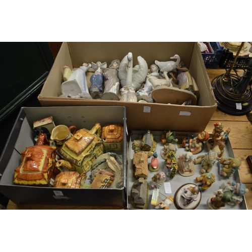 581 - A quantity of Lladro, Neo and other collectable china.