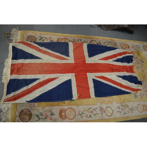 653 - A Union Jack and a very long naval pennant.