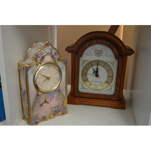 66 - Two mantel clocks.