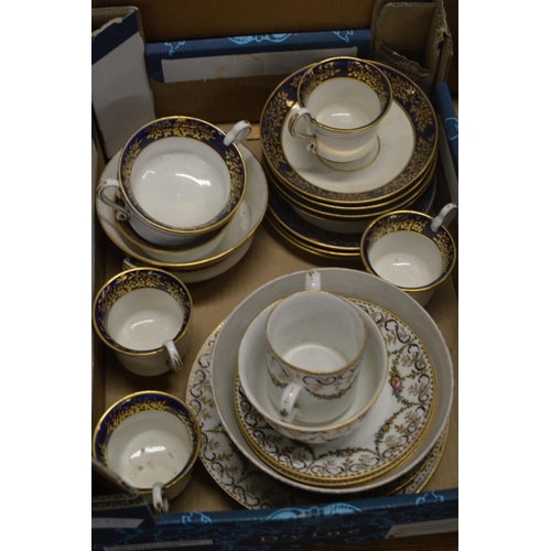 664 - Decorative part tea services.