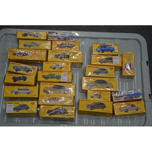 700 - A good collection of Dinky/Atlas cars etc, boxed.