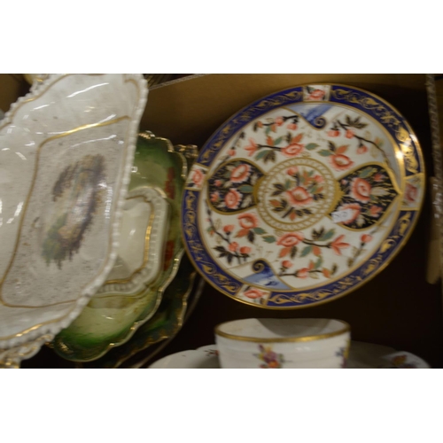 747 - Two boxes of decorative china.