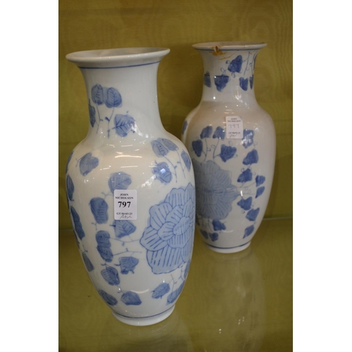 797 - A pair of decorative vases.