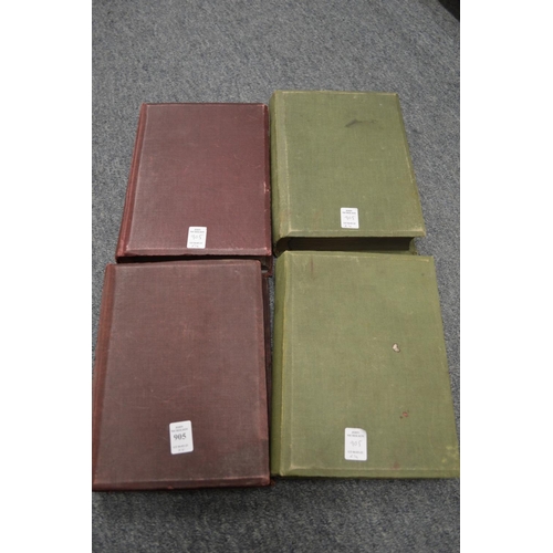 905 - A set of four photograph albums with contents.